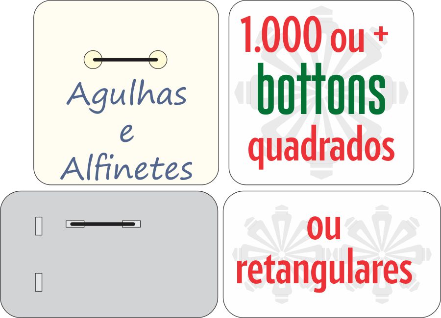 1.000 Bottons Personalizados